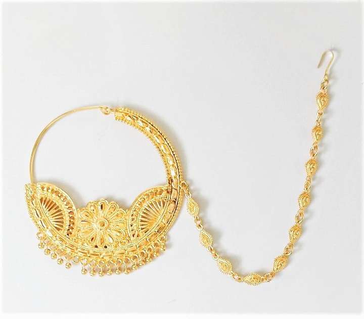 Tiptop Gold plated Plated Alloy Nathiya Price in India Buy Tiptop Gold plated Plated Alloy Nathiya Online at Best Prices in India Flipkart
