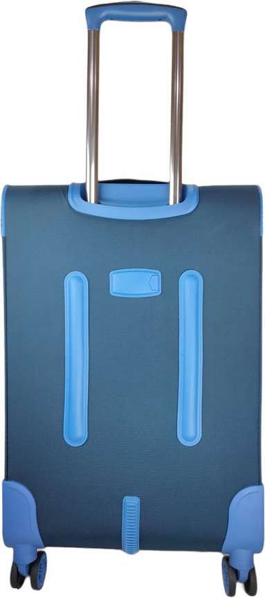 ABSTAR GaGa 9915 IMPORTED Heavy Duty Soft Luggage 4W Expandable 24 inch Expandable Overnighter Briefcase 4 Wheels 24 inch Blue Price in India Flipkart