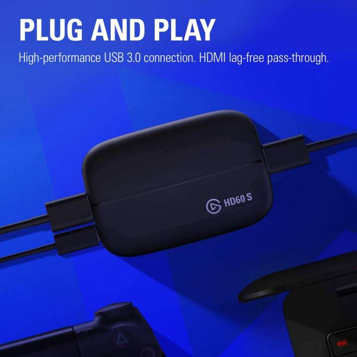 Elgato HD60 S Capture Card 1080p 60 Capture, Zero-Lag Passthrough,  Ultra-Low Latency, PS5, PS4, Xbox Series X/S, Xbox One, Nintendo Switch,  USB 3.0 (1GC109901004) TV Tuner Card - Elgato : Flipkart.com