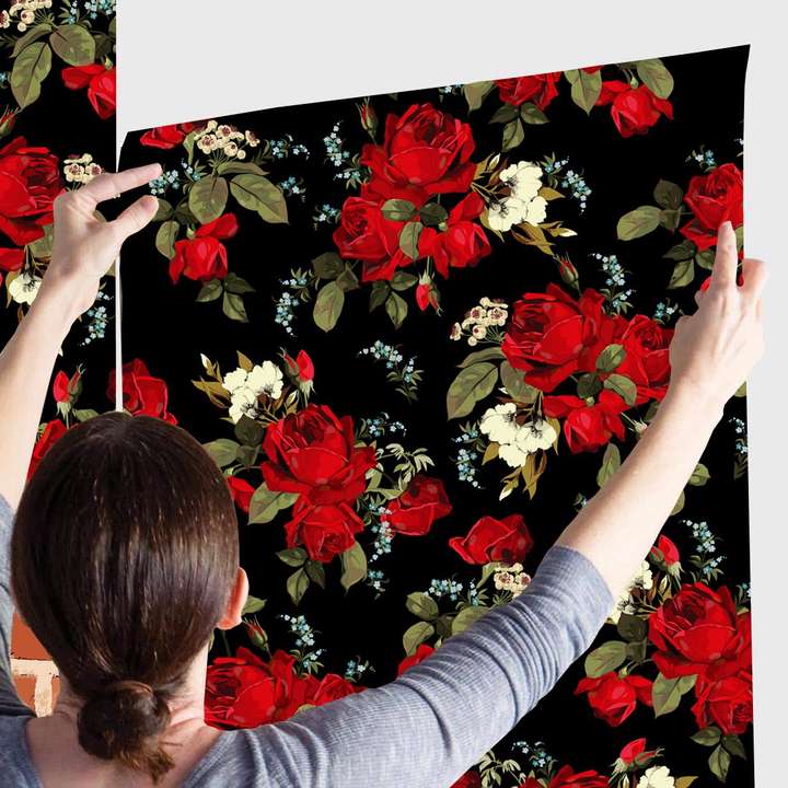 Red and black floral 2025