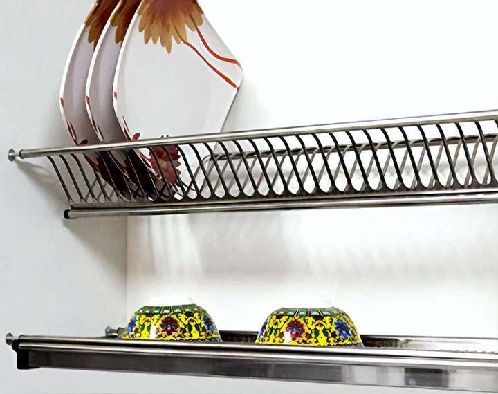 ROSSIL Dish Drainer Kitchen Rack Steel Stainless Steel Dish Plate Rack Drainer for Kitchen Cabinet Width 60 cm Price in India Buy ROSSIL Dish Drainer Kitchen Rack Steel Stainless Steel Dish Plate Rack...