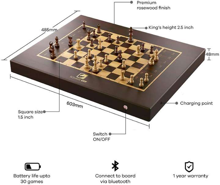 SquareOff Grand Kingdom Set 60.29 cm Chess Board - Buy SquareOff 