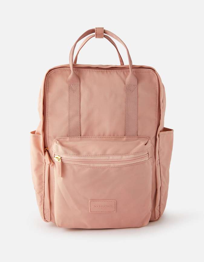 ACCESSORIZE LONDON Frida Canvas Backpack 13 L Backpack PINK Price in India Flipkart
