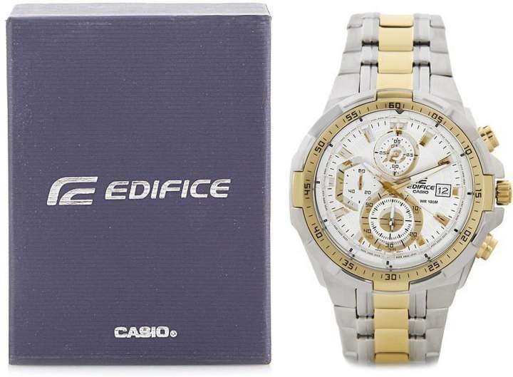 CASIO EFR 539SG 7AVUDF Edifice EFR 539SG 7AVUDF Dial Dual Tone Stainless Steel Band Analog Watch For Men