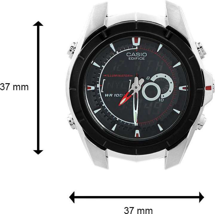 CASIO EFA 119BK 1AVDF Edifice Analog Digital Watch For Men