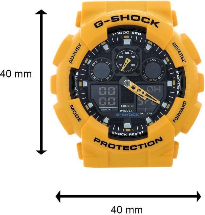 CASIO GA 100A 9ADR G Shock GA 100A 9ADR Analog Digital Watch For Men Buy CASIO GA 100A 9ADR G Shock GA 100A 9ADR Analog Digital Watch For Men G273 Online at Best Prices in India