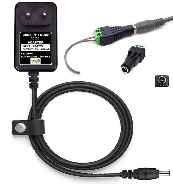 Care N Touch 6.5 Feet AC DC Adapter Charger for Casio CTK 496 Power Supply Cord Black Worldwide Adaptor Black Price in India Flipkart