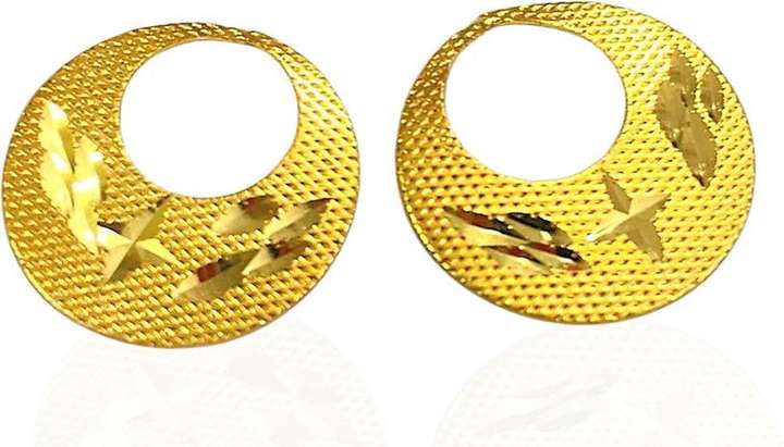 Flipkart Buy FebTech Gold Plated Earrings Bali for Men Boys Stylish Fashion Round Cuff Baali Earrings Brass Hoop Earring Online at Best Prices in India