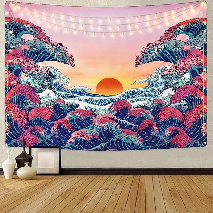 PROBEROS Sunset Wall Tapestry Forest Tree Tapestry Mountain Wall Hanging Psychedelic Price in India Buy PROBEROS Sunset Wall Tapestry Forest Tree Tapestry Mountain Wall Hanging Psychedelic online at F...