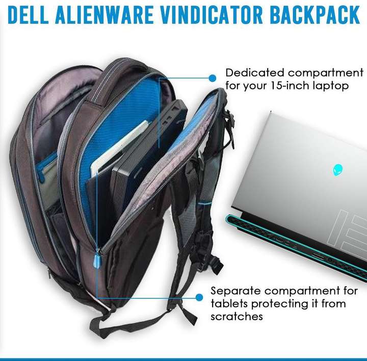 DELL Alienware Vindicator 17 AWV17BP2.0 Gaming Laptop Backpack with Water Resistant Exterior 20 L Laptop Backpack Black Price in India Flipkart