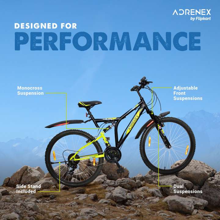 Adrenex by Flipkart Xplore XP 700 85 Assembled with Dual Suspension 26 T Mountain Cycle
