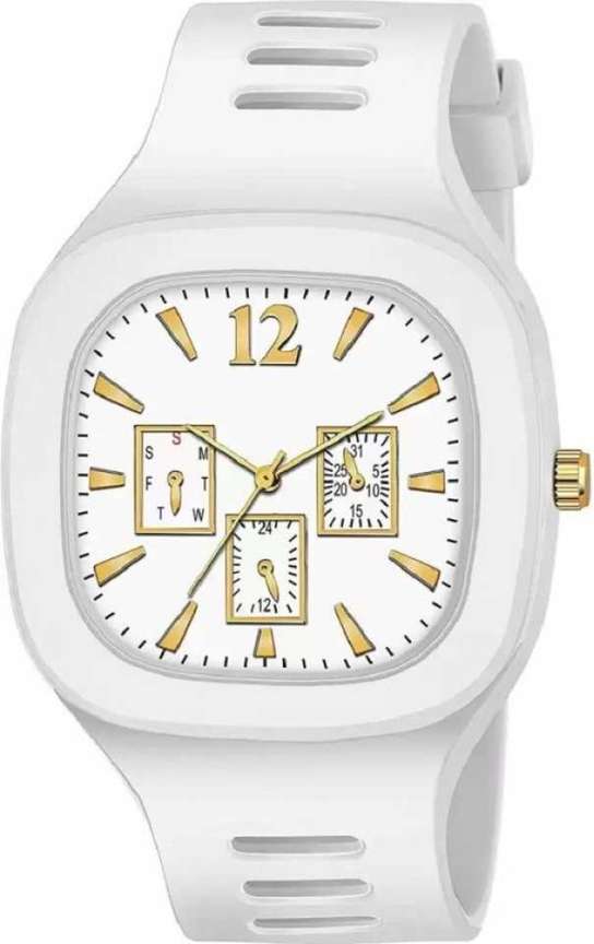 White colour watch for mens top