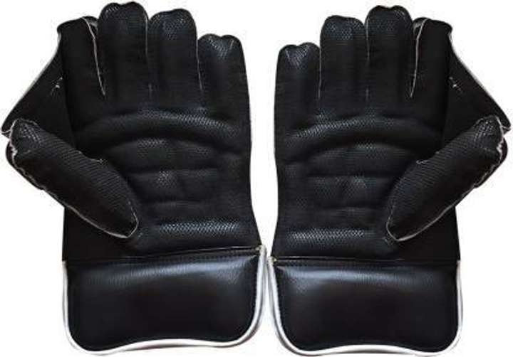Black wicket keeping gloves shop