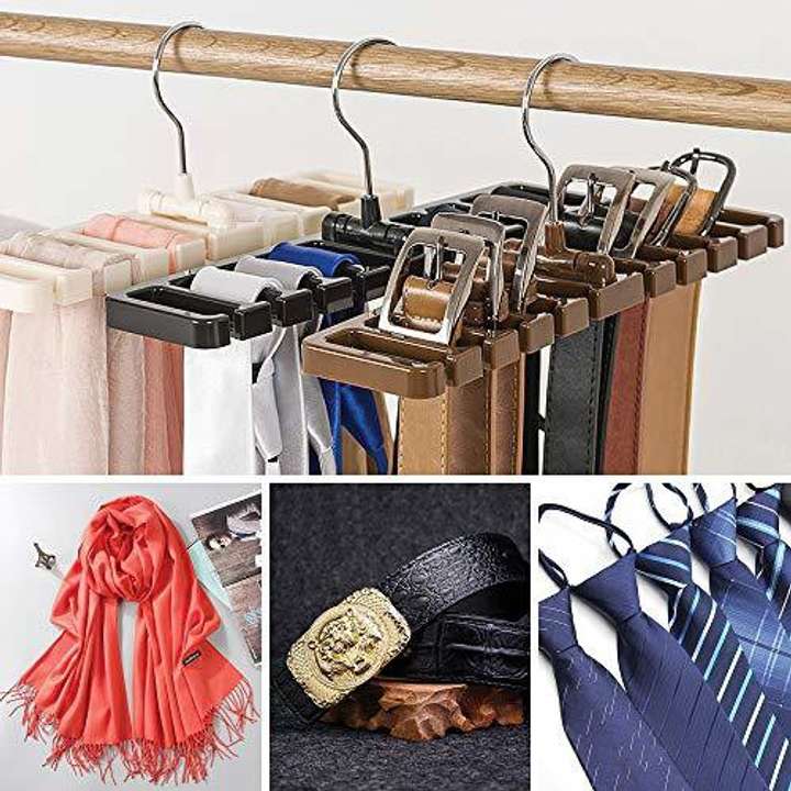 Rikkaus Multipurpose Tie Belt Scarf Hanger Cupboard Closet Organizer Plastic Belt Hanger For Belt Price in India Buy Rikkaus Multipurpose Tie Belt Scarf Hanger Cupboard Closet Organizer Plastic Belt H...