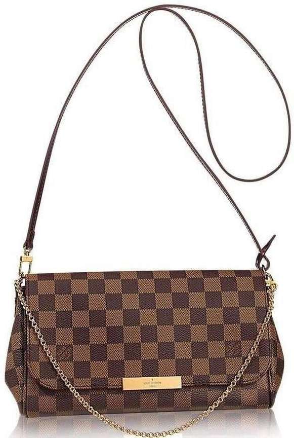 LV Brown Sling Bag Favorite Damier Ebene MM Damier Ebene Price in India Flipkart