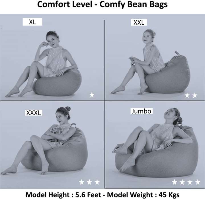 ComfyBean 5XL Teardrop Bean Bag With Bean Filling Price in India Buy ComfyBean 5XL Teardrop Bean Bag With Bean Filling online at Flipkart