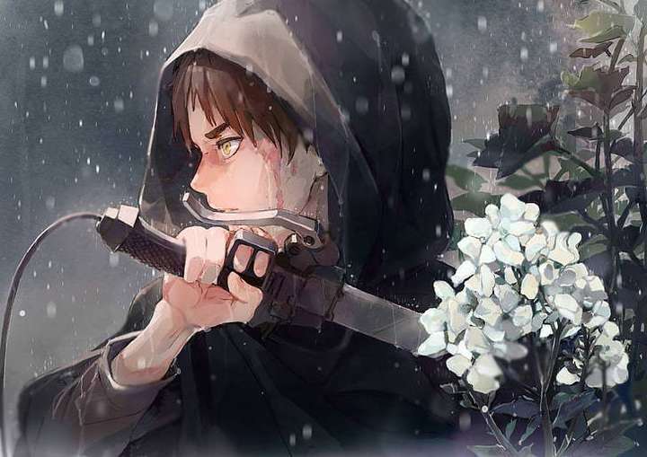 Eren Jaeger Shingeki No Kyojin Hoodie Sword Matte Finish Poster Paper Print Animation Cartoons posters in India Buy art film design movie music nature and educational paintings wallpapers at Flipkart....