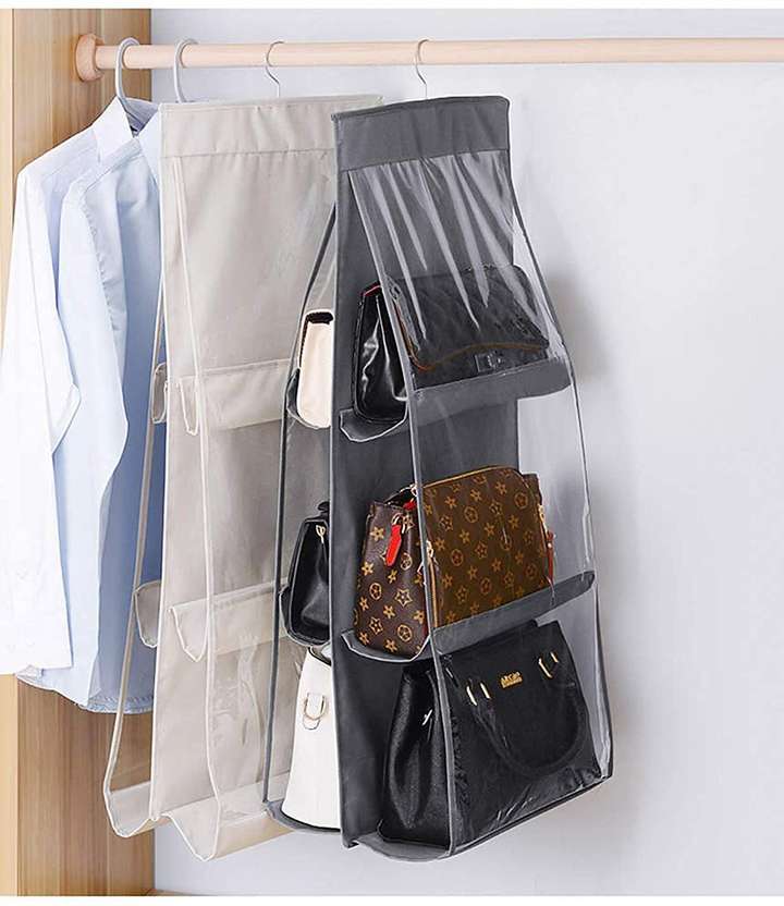 Hanging handbag organizer hot sale