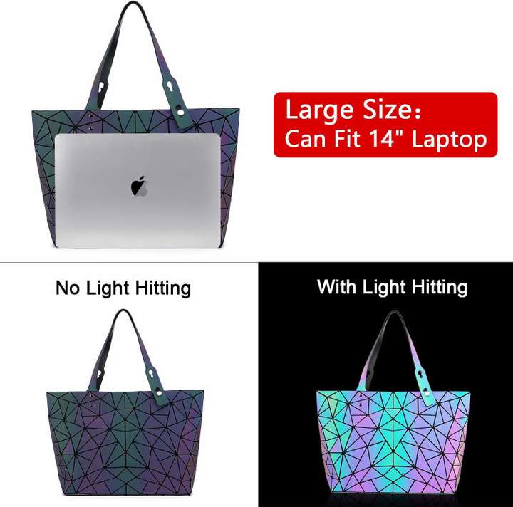 Flipkart MOUSETRAPS Geometric Luminous Purses and Handbags for Women Holographic Reflective Crossbody Bag Wallet Shoulder Bag Shoulder Bag