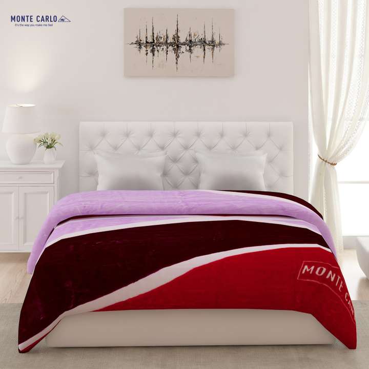 MONTE CARLO Printed Double Mink Blanket for Heavy Winter
