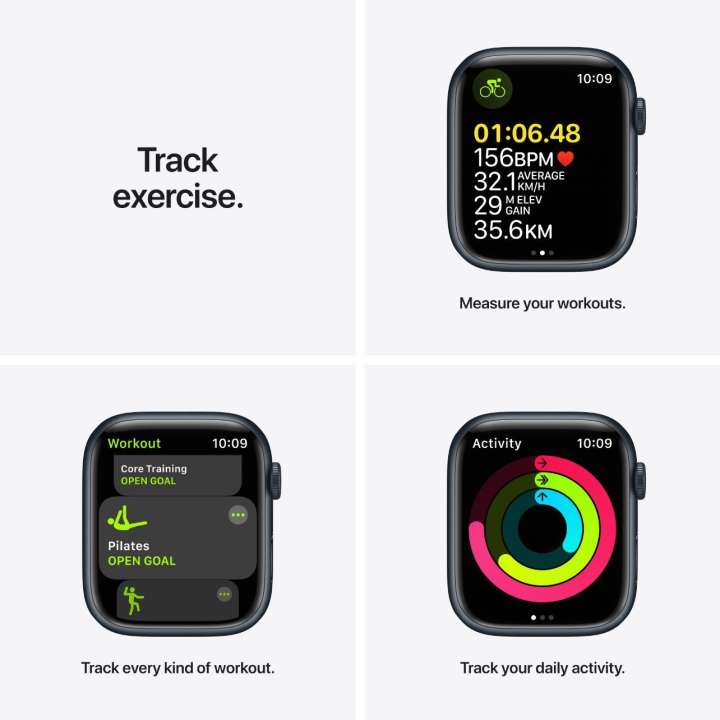 Apple Watch Series7 (GPS, 45mm) - Midnight Aluminium Case with Midnight  Sport Band Price in India - Buy Apple Watch Series7 (GPS, 45mm) - Midnight  Aluminium Case with Midnight Sport Band online