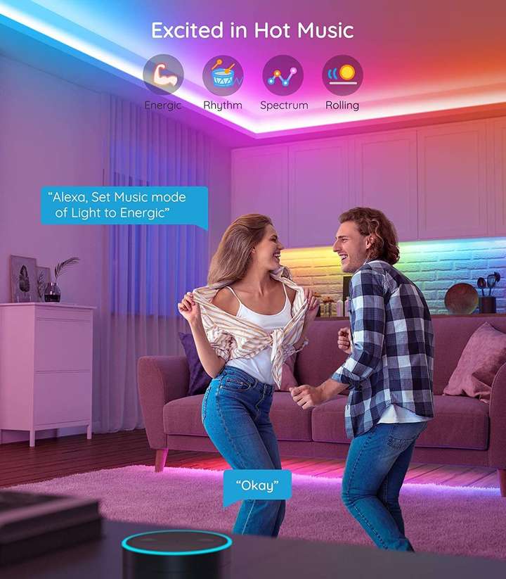 Govee 5050 LEDs 5 m Multicolor Color Changing Strip Rice Lights Price in India Buy Govee 5050 LEDs 5 m Multicolor Color Changing Strip Rice Lights online at Flipkart