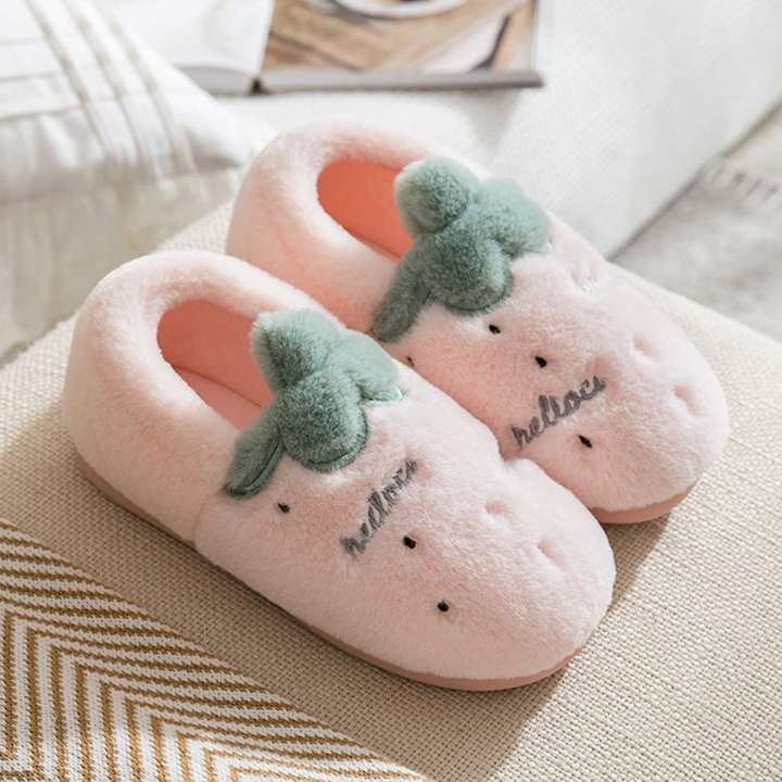 komto Girl Shoes For Indoor Wear Soft Fur Shoe Winter Warm Slipper Women Soft Furry Plush Shoes For Both Adult And Big Kids Light Pink Color UK Size 6 Slip On Sneakers