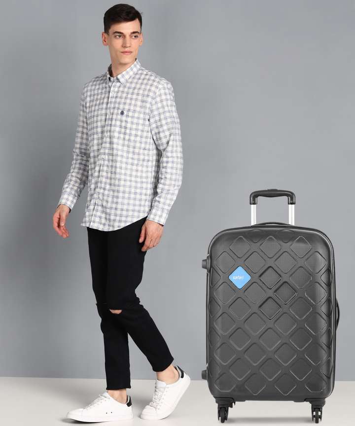 SAFARI MOSAIC 77 Check in Suitcase 4 Wheels 30 inch BLACK Price in India Flipkart