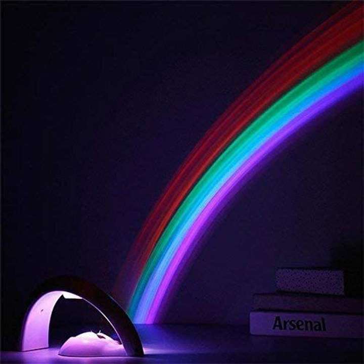 FITUP Heavy Quality Rainbow Projector 3D Romantic Color LED Night Light Atmosphere Lamp for Bedroom Home Decoration Table Lamp Price in India Buy FITUP Heavy Quality Rainbow Projector 3D