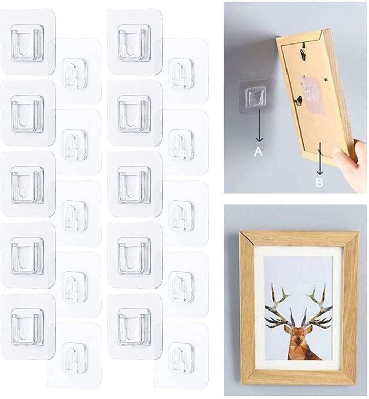 Adhesive hooks for photo frames hot sale