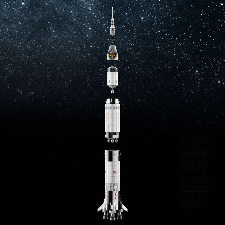 Lego space saturn v on sale