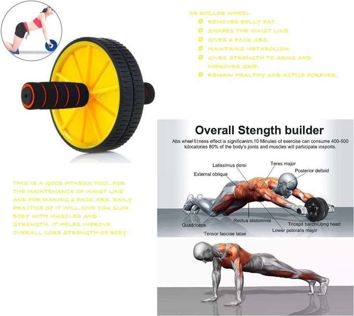 Kainoz AB WHEEL ROLLER EXERCISER CORE EXERCISE STAMINA BUILD Ab Exerciser Buy Kainoz AB WHEEL ROLLER EXERCISER CORE EXERCISE STAMINA BUILD Ab Exerciser Online at