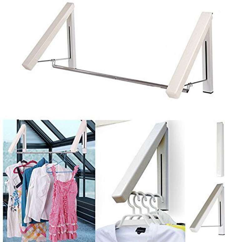 SMB ENTERPRISES Wall Mountable Hidden Type Dual Clothes Hanger Drying Rack Stand Door Hanger Price in India Buy SMB ENTERPRISES Wall Mountable Hidden Type Dual Clothes Hanger Drying Rack Stand Door