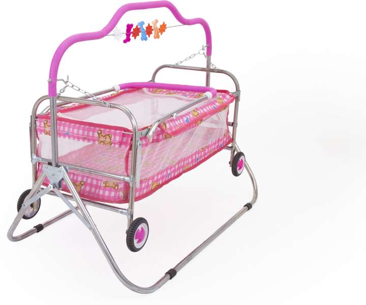 moreyaji 4 wheel Pink 4 wheel TOY Kids jhula for Baby Kids Cradles palna New Born Babies with Mosquito net Kids jhula Swing for Sleeping Baby Bigger jhula Swing for Sleeping Girl boy Buy Baby Care Pro...