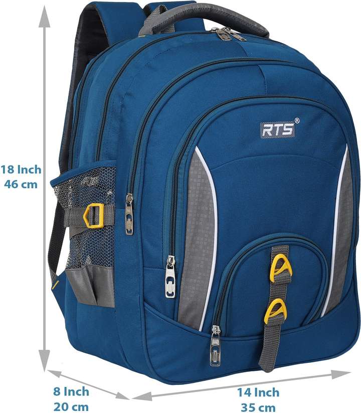 RTS Luggage 45L heavy duty backpack school bag latop bag College bag 45 L Laptop Backpack 45 L Laptop Backpack P.Blue Price in India Flipkart