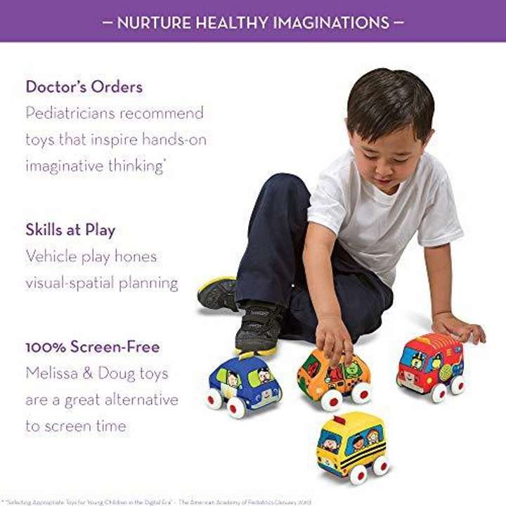 Melissa and doug soft pull back cars sales