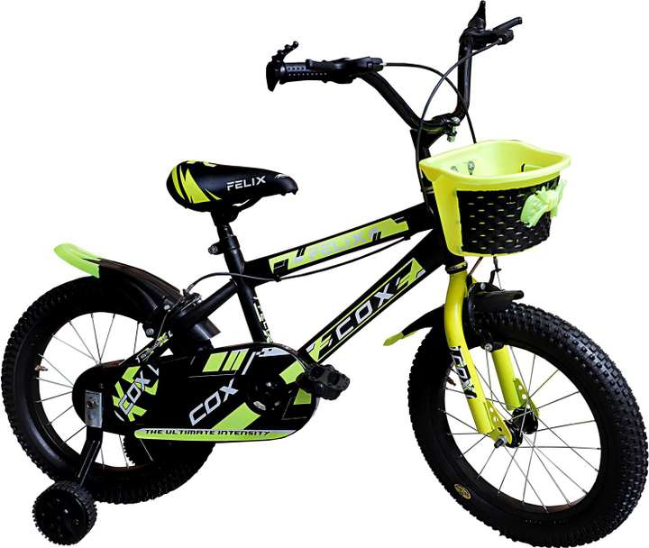 FELIX COX 16T Tubeless Cycle for Kids with Training Wheels and Backrest 3 to 8 Years 16 T Road Cycle Price in India Buy FELIX COX 16T Tubeless Cycle for