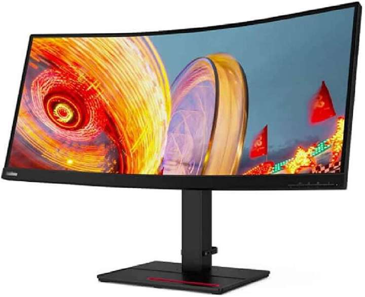 Lenovo Thinkvision 86.36 cm (34 inch) Curved WQHD LED Backlit VA 