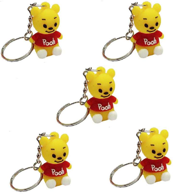 Goods Dock Winnie The Pooh Keychain with High Quality Rubber Material for Scooty and Bike Keys 5Pc Key Chain Price in India Buy Goods Dock Winnie The Pooh Keychain with High