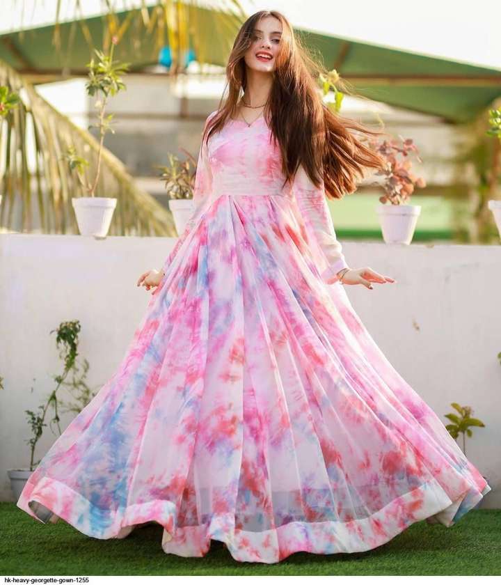Ekta Flared A line Gown Price in India Buy Ekta Flared A line Gown online at Flipkart