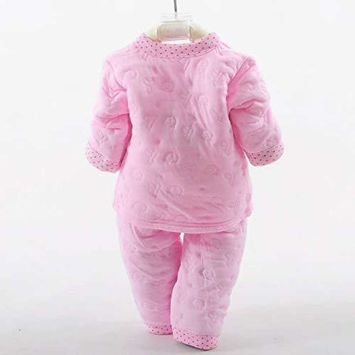Woolen night suit for baby girl top