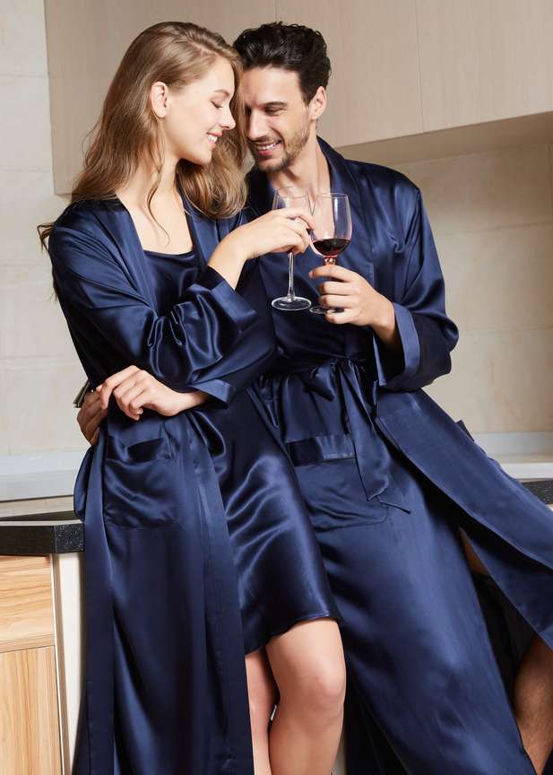Blue night dress top