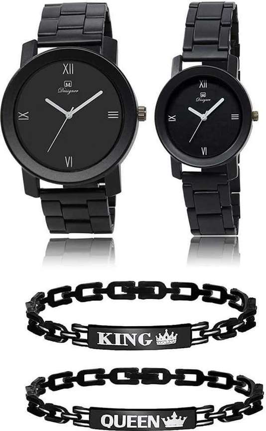 Black color chain watches online
