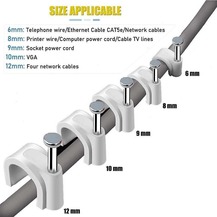 Tv wire clips hotsell