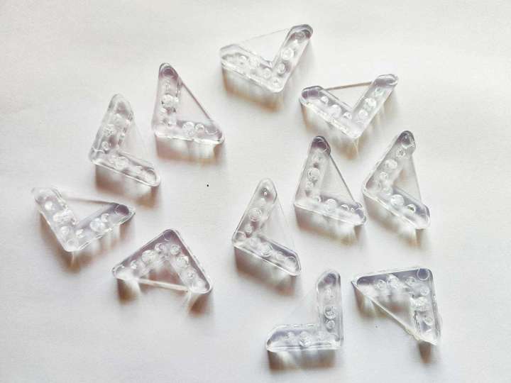 max deals PVC Glass Corner Holder Clear Pack of 50 Pcs 3 cm x 4 cm Shelf Bracket Price in India Buy max deals PVC Glass Corner Holder Clear Pack of