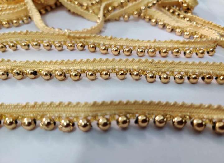 Shradhha 6 MM GOLDEN BEADS 0.8 MM CHID CHANDAN DORI LACE REEL PACK NO 1 Lace Reel Lace Reel Price in India Buy Shradhha 6 MM GOLDEN BEADS 0.8 MM
