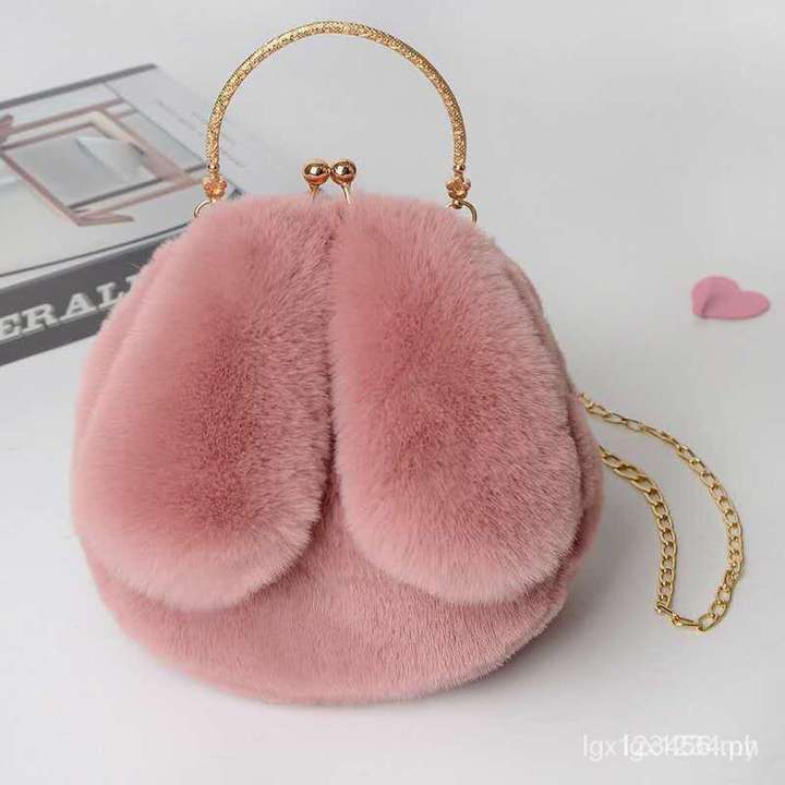 Le Delite Cute Bunny Fur Crossbody Bag for Kids Girls Fashion Faux Fur Shoulder Sling Bag Multipurpose Bag Multipurpose Bag Flipkart