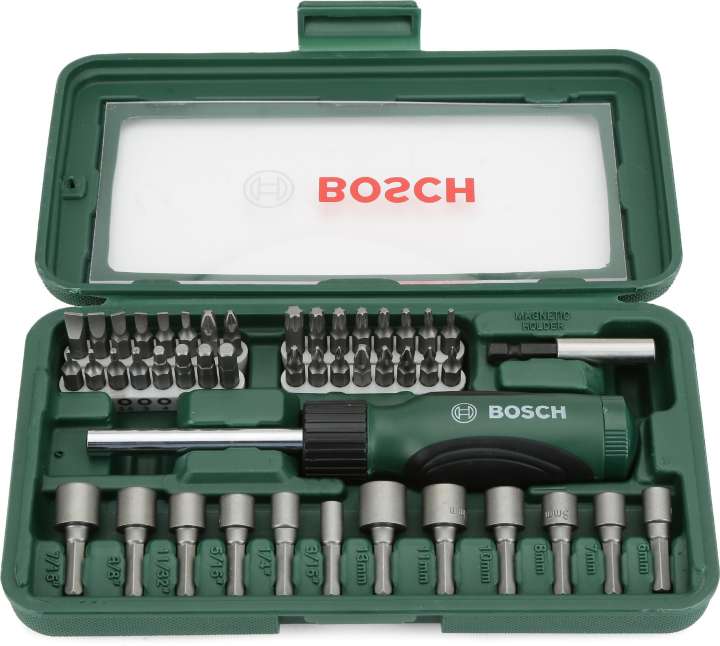 Bosch 46 Piece Screwdriver Set Black and Silver Price in India Buy Bosch 46 Piece Screwdriver Set Black and Silver online at Flipkart