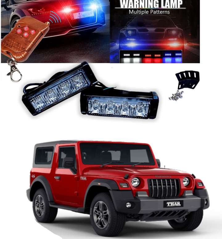 Gadiparts Wireless Remote Control Car Police Light for Thar Fog Lamp Car LED for Mahindra 12 V 55 W Price in India Buy Gadiparts Wireless Remote Control Car Police