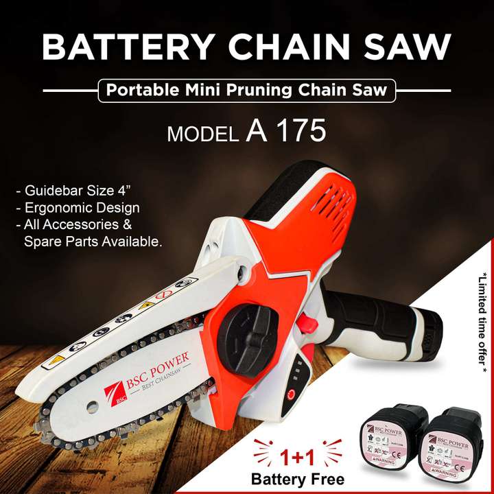 4 inch battery chainsaw on sale
